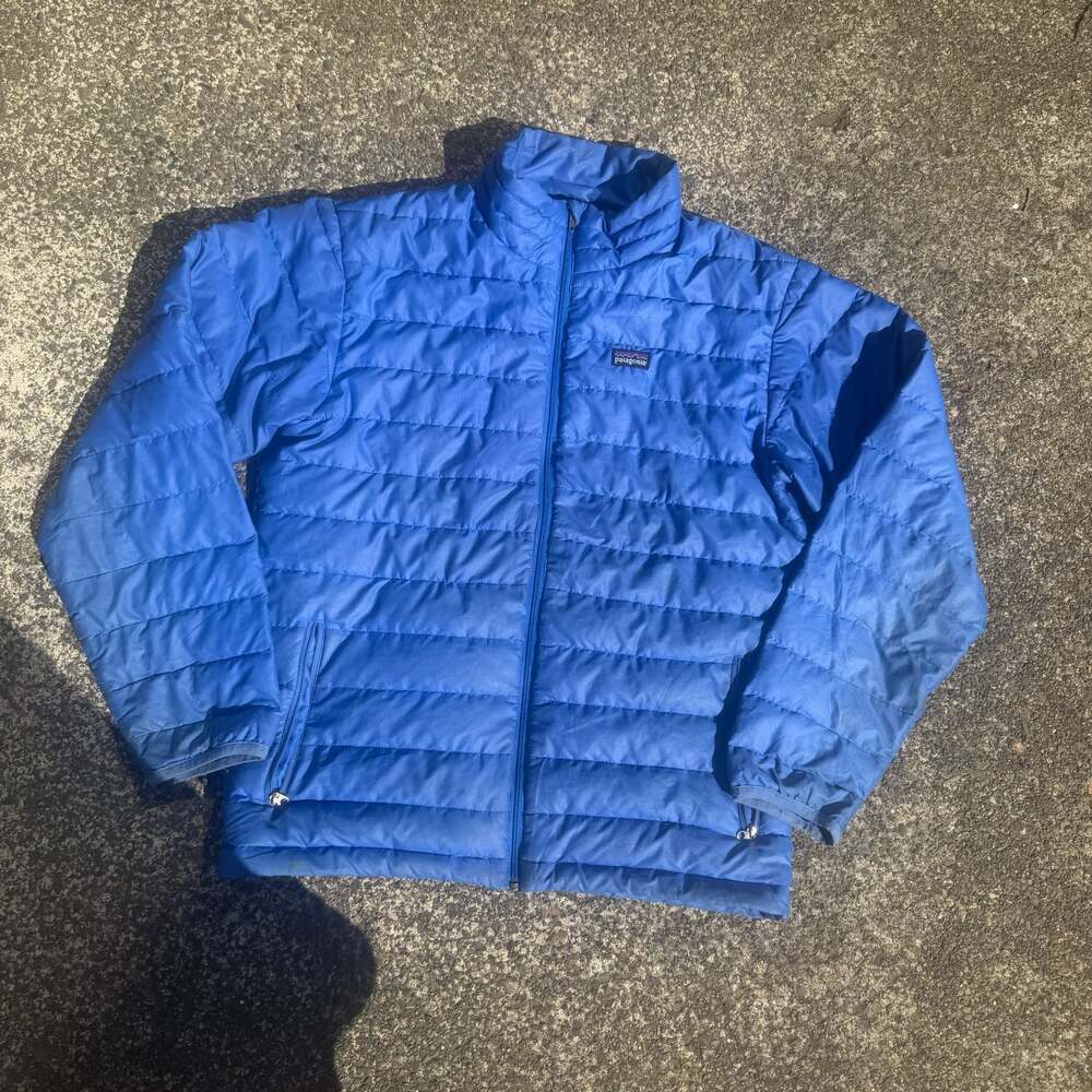 Patagonia Kids' Down Sweater Puffer Jacket Blue Size XL (14)